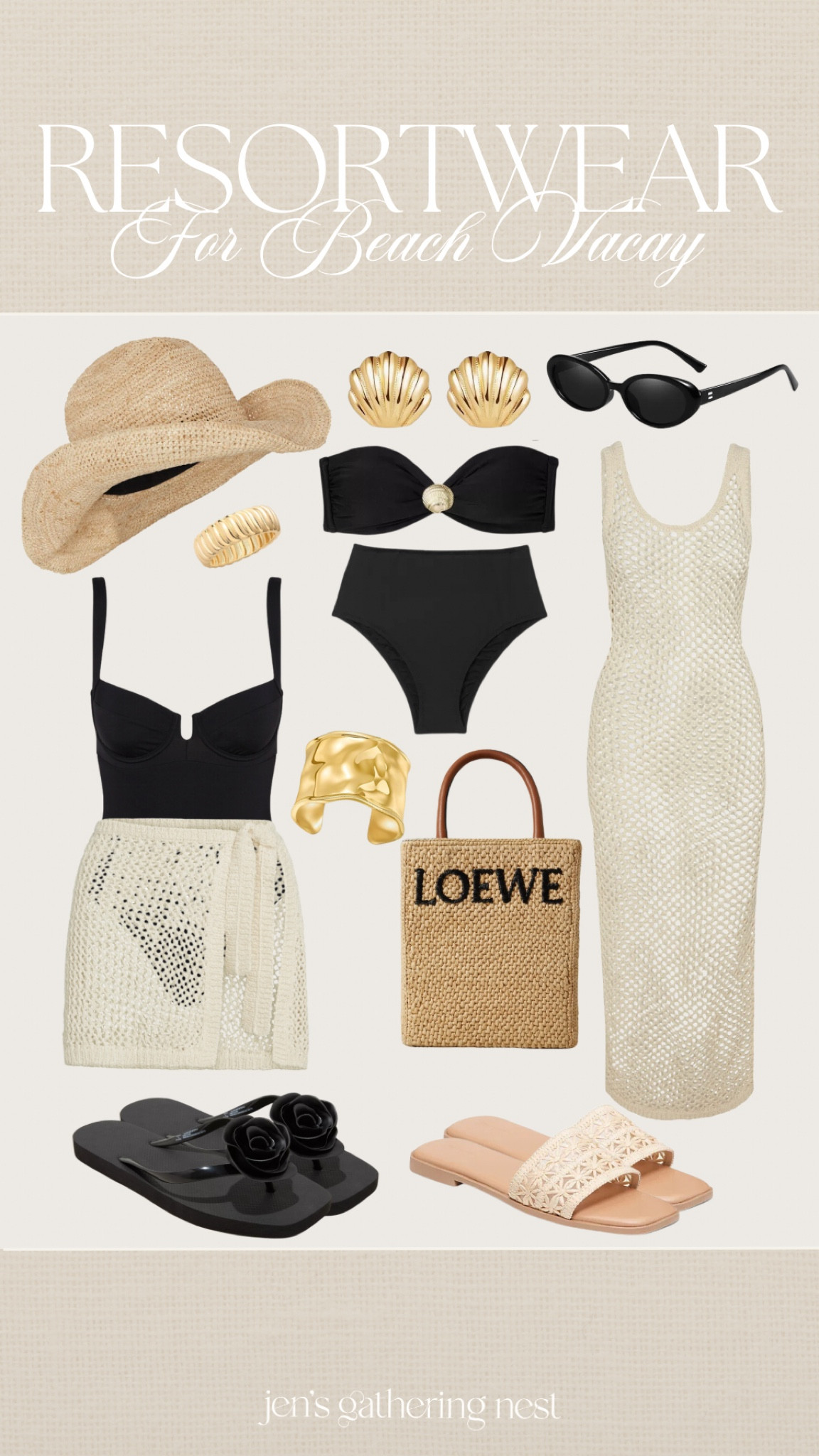 Dreaming of warmer weather? 🌞 these are my current resort wear favs for spring beach vacays 🌴 

#resortwear #sunhat #swimsuit #beachbag #coverup #onepieceswimsuit #bikini #target #amazon #sunglasses #shell #sandals #springbreak 

#LTKSeasonal #LTKFindsUnder50 #LTKTravel