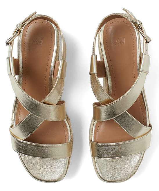 H&M Apparel Women's Sandals Gold-colored - Gold Barnet Espadrille - Women | Zulily