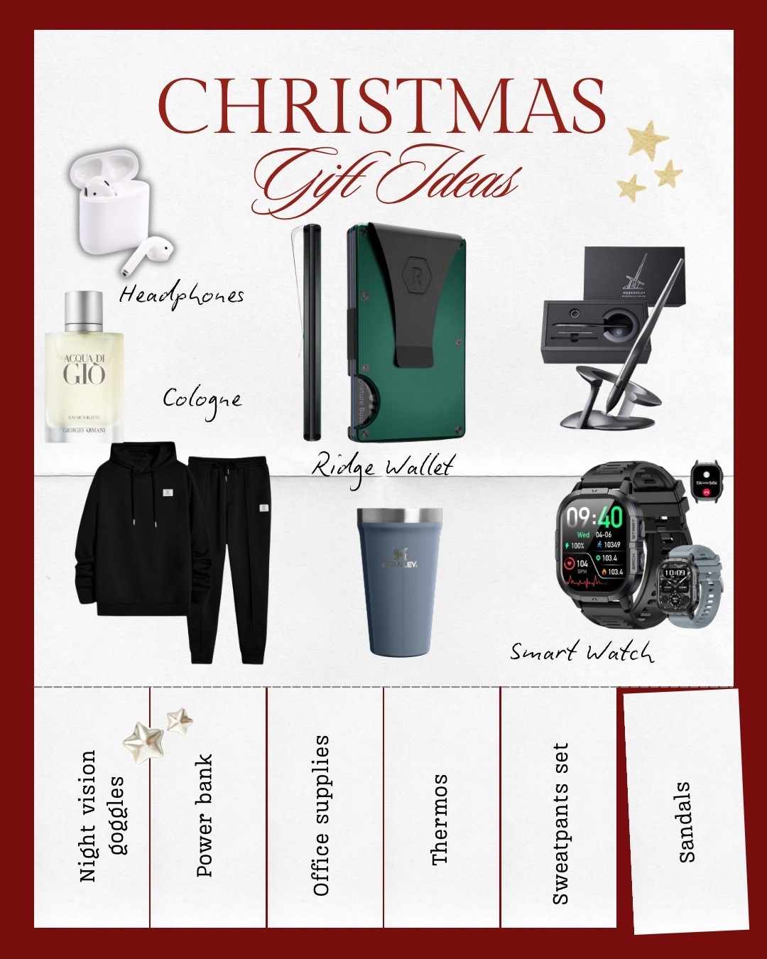 Gift guide for him. 🎁🎁


Gifts for him. Christmas gift ideas. Christmas gift guy. Christmas gift gifts for him. Gifts for husband gifts for uncle. gifts. gifts for dad. gifts for boyfriend.

#LTKHoliday #LTKGiftGuide #LTKMens