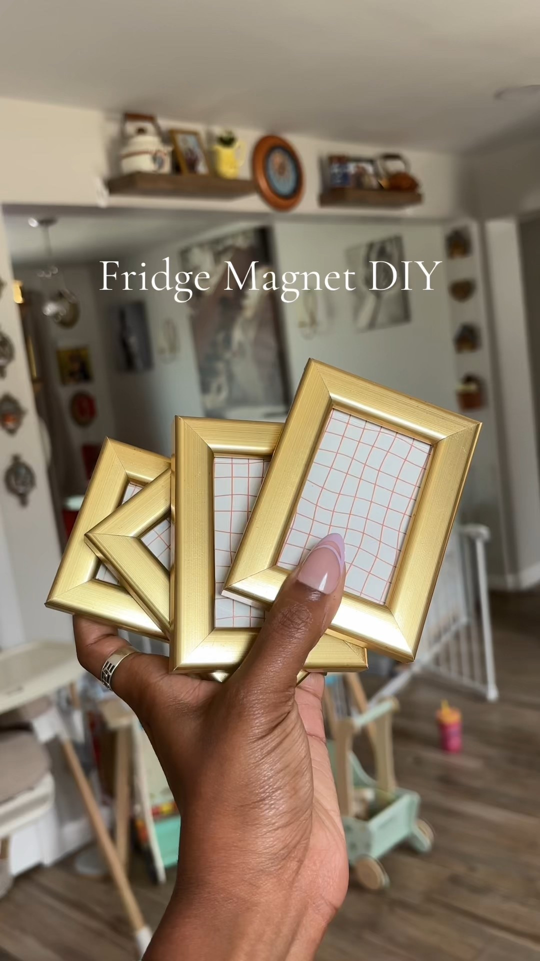 Easy DIY to jazz up your fridge 🖼️ 

#LTKFindsUnder50 #LTKHome #LTKFamily