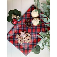 Plaid Serving Tray - Christmas Cookie Serving, Disposable Paper Trays | Etsy (US)