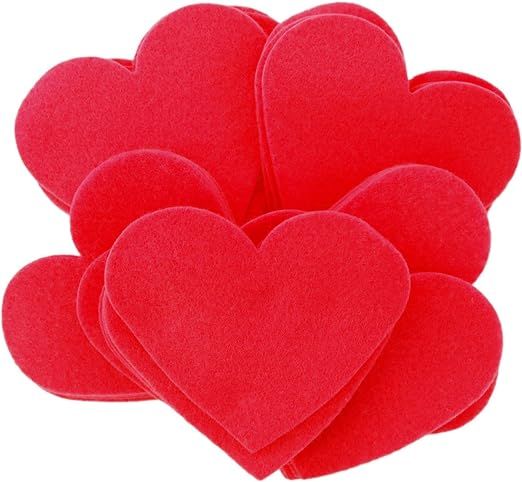 Playfully Ever After 3 Inch 28pc Felt Hearts (Red) | Amazon (US)