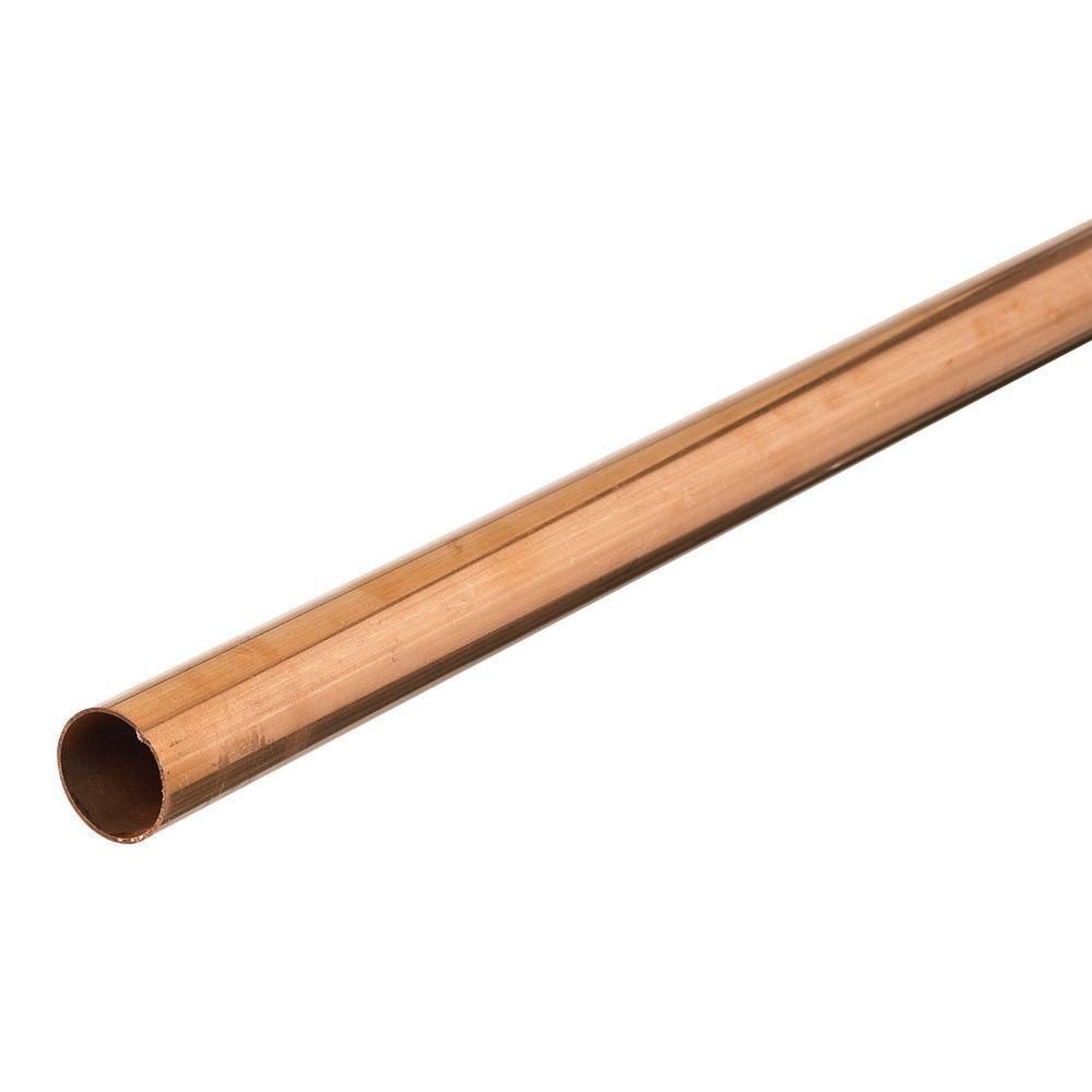Mueller Streamline 1/2 in. x 10 ft. Copper Type L Pipe-LH04010 - The Home Depot | The Home Depot