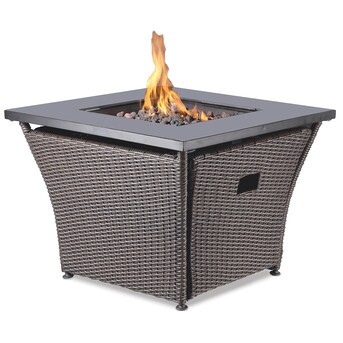 Blue Rhino  32-in W 50000-BTU Steel Propane Gas Fire Pit Table | Lowe's