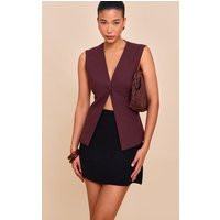 Black Linen Look Mini Skirt | PrettyLittleThing US