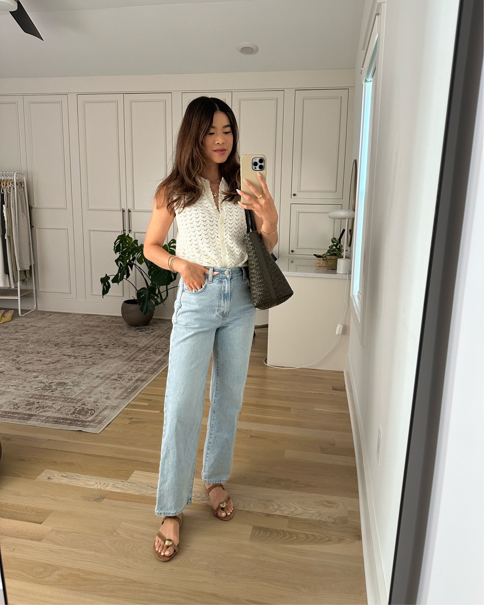 Sizing info:
•White tank size XS 
•Wide leg light wash jeans size 23 in 15 yrs brl thr bleu  

petite fashion, get dressed with me, outfit inspiration, ootd, nashville outfit, Nashville influencer, petite style, vacation style, casual outfits, mom style, petite pants, spring outfits, spring outfit info, spring pants, spring outfit idea, spring top, spring bag, spring tank, spring shoes, summer pants, petite pants, cropped pants, aritzia pants, aritzia jeans, spring jeans, summer jeans, jeans, petite jeans,  

 @Aritzia 

#LTKPetite #LTKootd #LTKSeasonal
