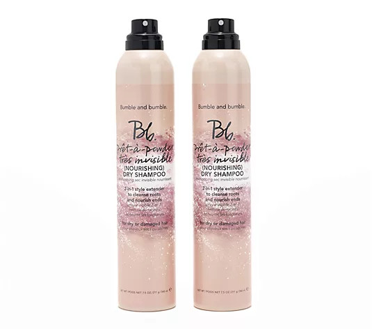 Bumble and bumble. Pret-a-powder Dry Shampoo Jumbo 7.5oz Duo - QVC.com | QVC