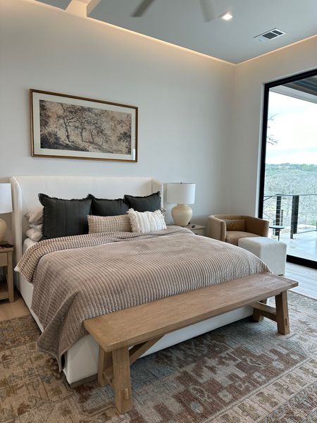 Master bedroom 
Home decor
Bedding 
Design inspo

#LTKhome