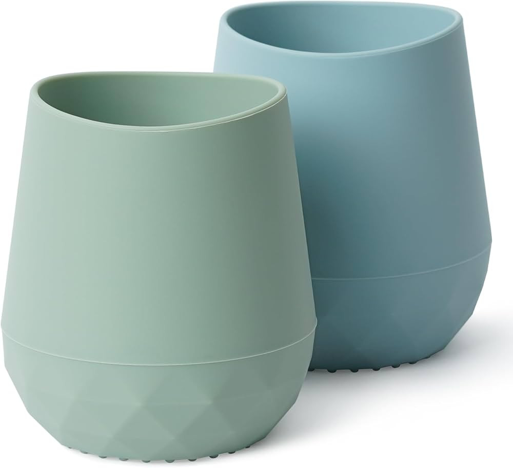 Seposeve Silicone Baby Cups for 6-12 Months, 12-24 Months, Pack of 2 Tiny Open Training Silicone ... | Amazon (US)