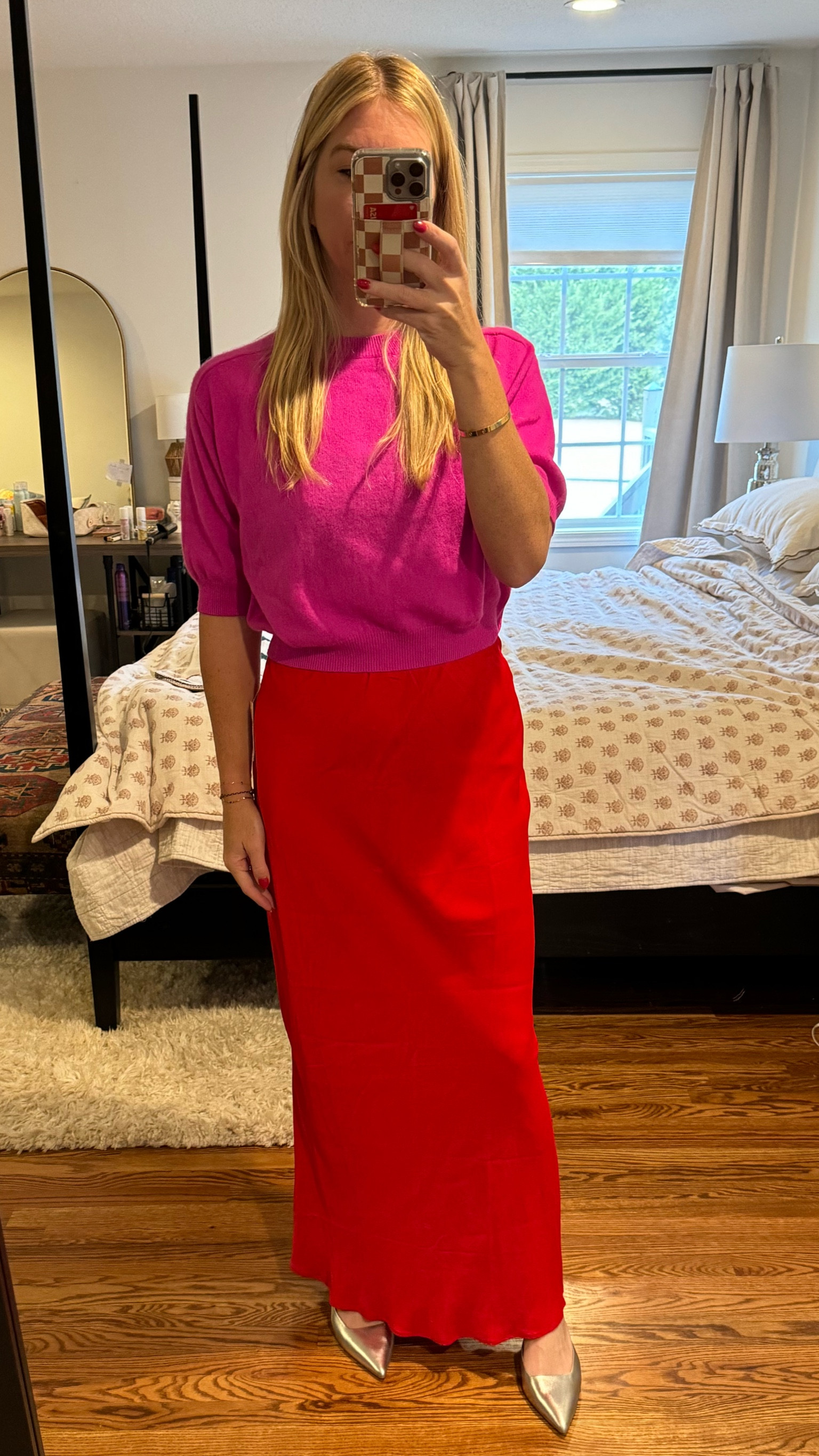 found my Xmas outfit!! of course my favorite silk maxi skirt. If you don’t have a bias cut slip skirt in your wardrobe- this is a surprisingly versatile piece to add! Can be casual or dressy!

#LTKHoliday #LTKstyletip #LTKover40