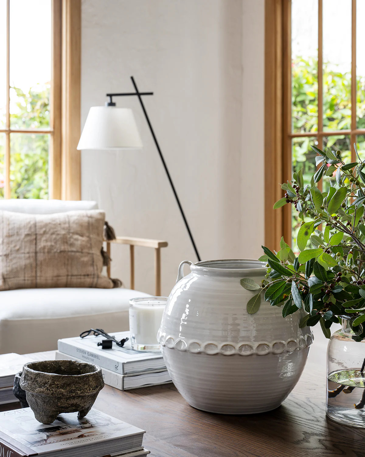 Rounded White Vase | McGee & Co. (US)