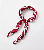 Heart Silk Square Scarf | LOFT