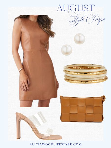 August Style Inspo

Bottega Veneta camel Cassette pouch handbag on long strap
Brown leather sleeveless mini dress 
Gold and white stacked bangles 
Nude transparent sandal heels
Pearl stud earrings 

#LTKstyletip #LTKshoecrush #LTKSeasonal