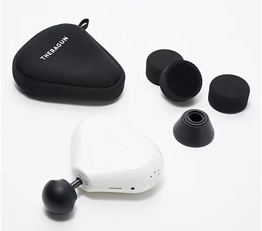 Theragun Mini Handheld Percussive Massager with Attachments - QVC.com | QVC