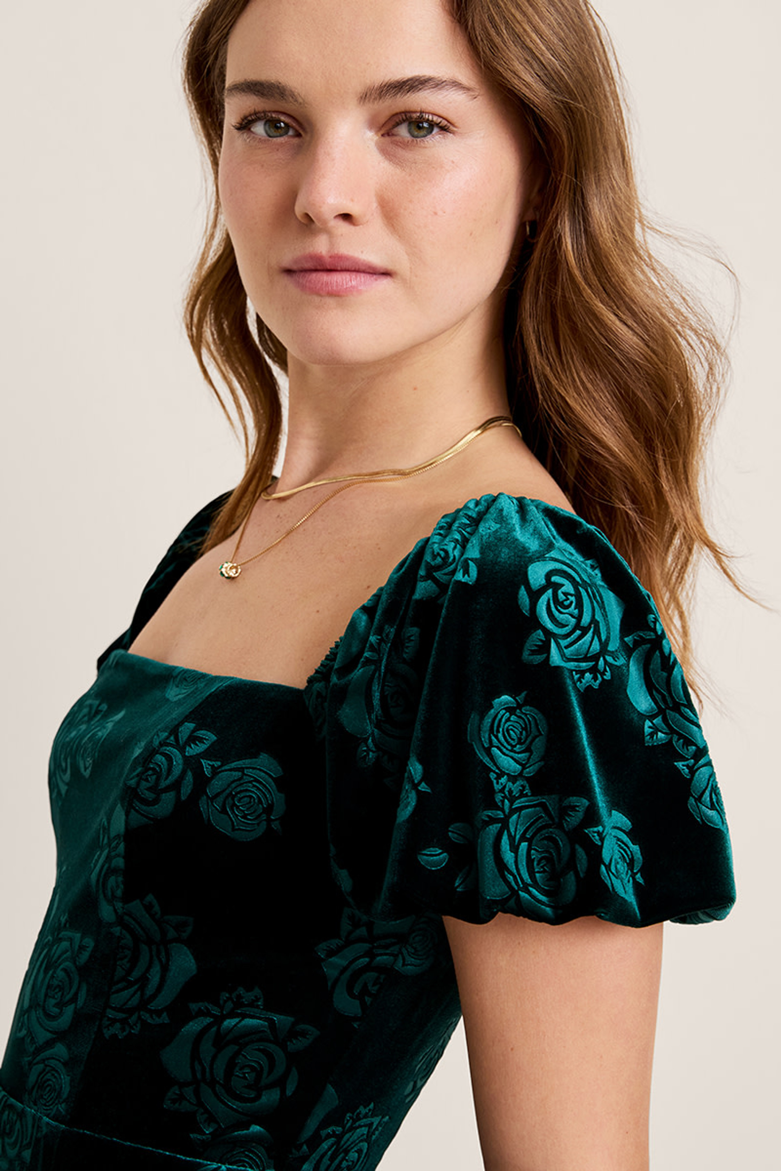 Tina Velvet Floral Mini Dress | Francesca's