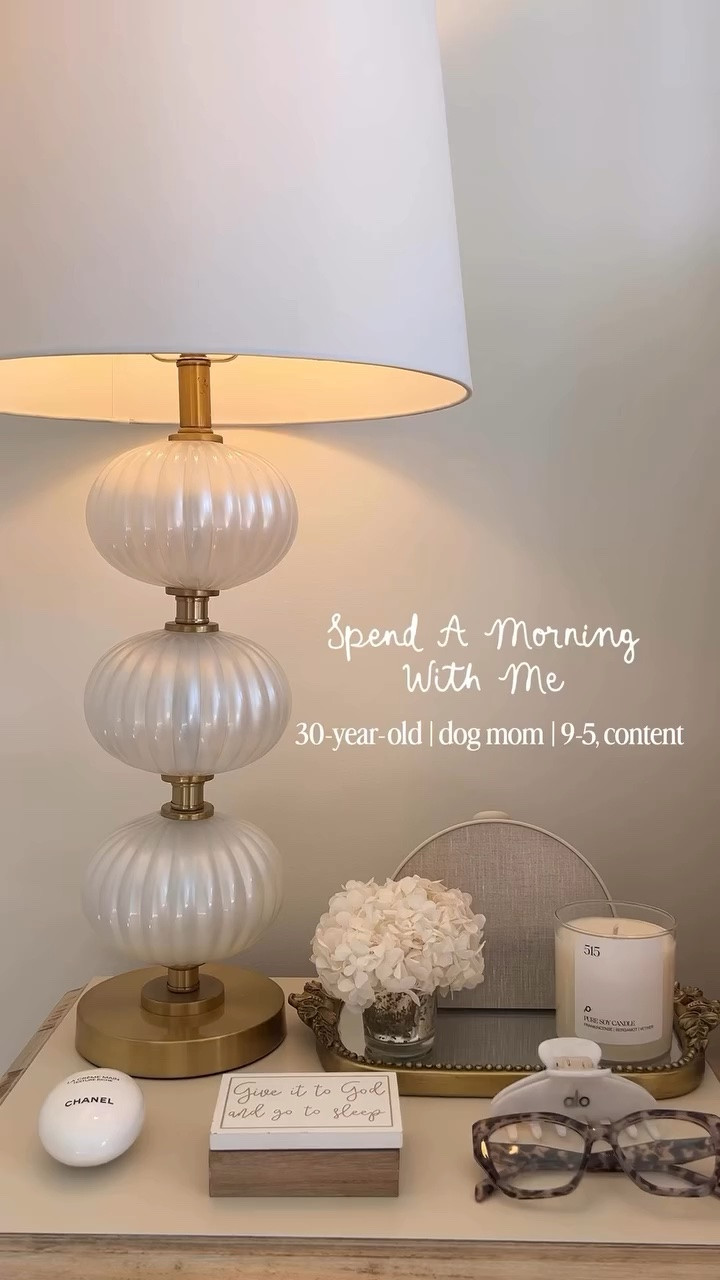 // morning vlog 🤎🍂☕️🧸 happy fall friends!! will link everything on my LTK and ShopMy for yall // 

alarm clock: @hatchforsleep 
lamp is old from: @target 
tray and icon glass: @anthropologie 
hand lotion: @chanelofficial 
prayer box: @altardstate 
claw clip: @alo 
leopard pillowcase: @mykitsch 
blankets: @lolablankets and @barefootdreams
hair tools: @t3micro 
makeup: @rhode @dibsbeauty @hauslabs @tartecosmetics @maybelline @lorealparis
Bible: @passioncityatlanta 
prayer journal: @hosannarevival