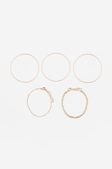 2-pack Bracelets - Gold-colored - Ladies | H&M US | H&M (US + CA)