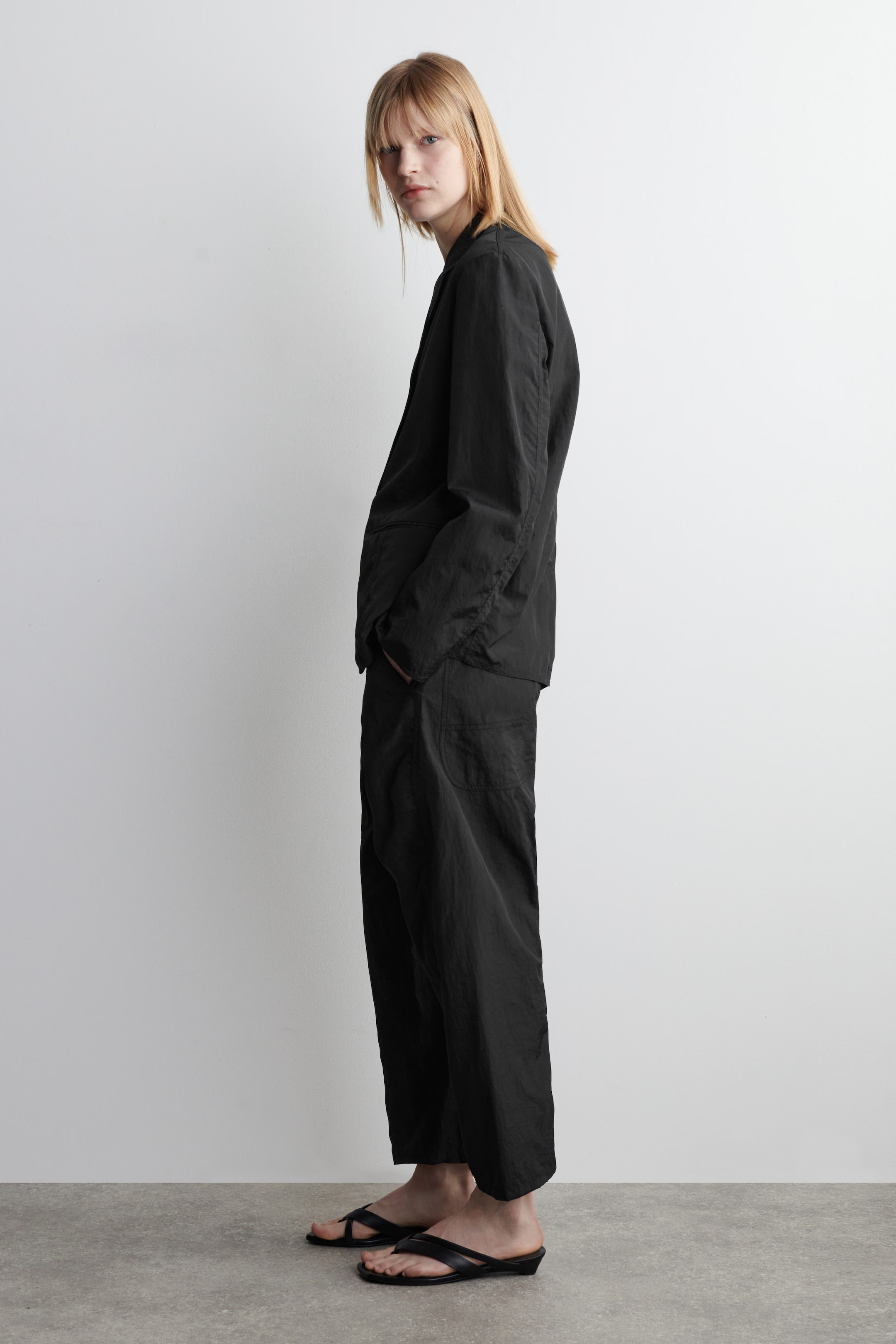 NYLON BLAZER - BLACK | COS | COS UK