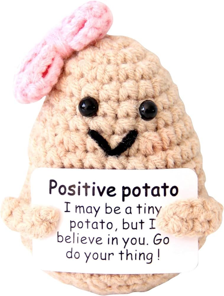 qyqkfly Mini Cute Funny Positive Life Potato Tomato Eggplant Onion Cute Animals Creative Knitted ... | Amazon (US)