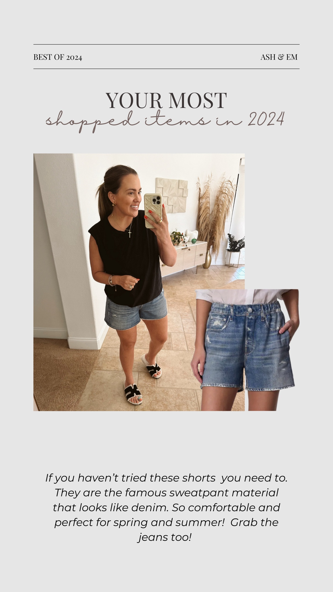 If you haven’t tried these shorts you need to. They are the famous sweatpant material that looks like denim. So comfortable and perfect for spring and summer! Grab the jeans too! 

Denim, Shorts, Fashion must have, Casual outfit, Comfortable outfitt

#LTKStyleTip #LTKU #LTKSeasonal