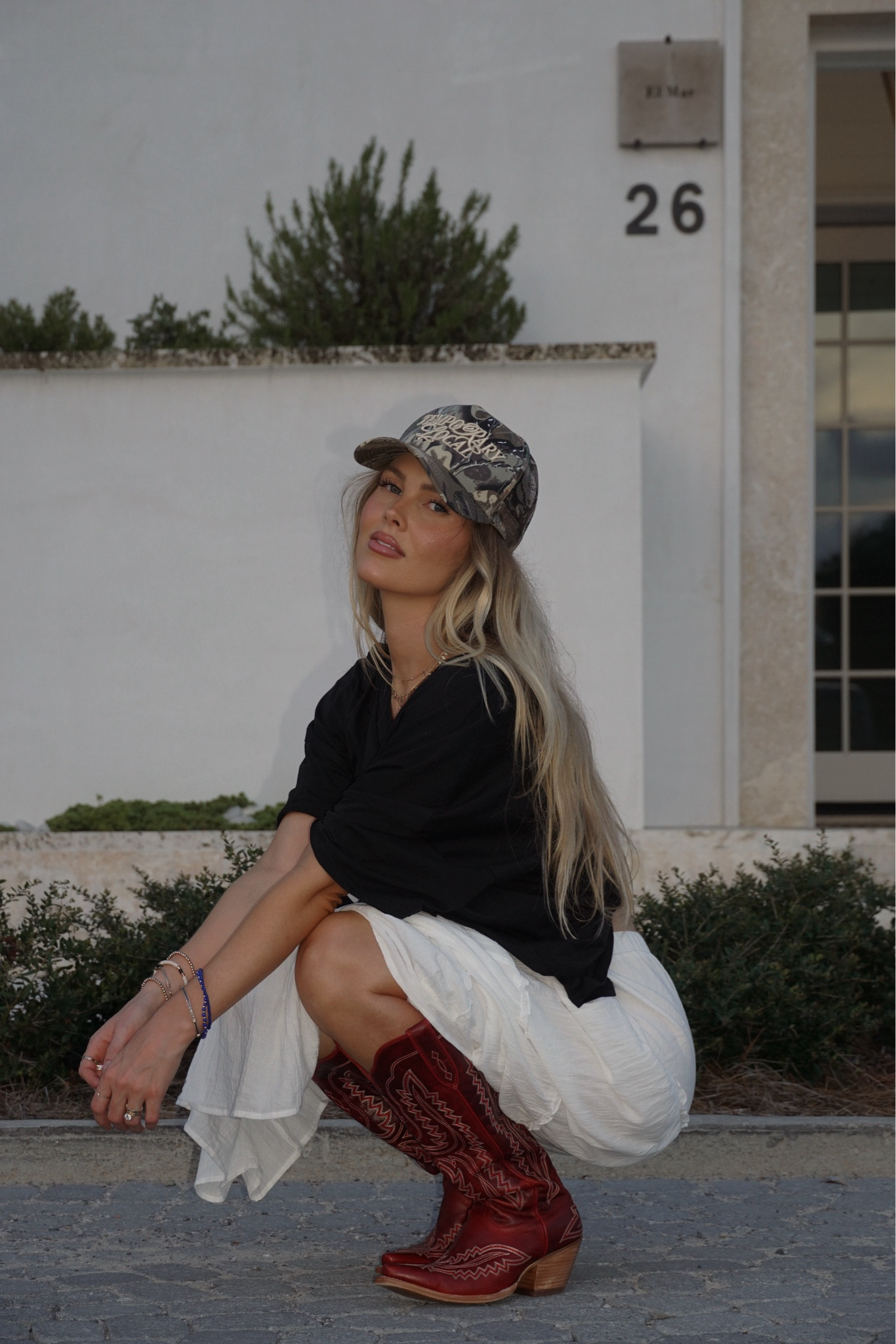 Something about a mismatched outfit. 

Classic Camo Trucker Hat restocking at temporarylocal.co

Maxi skirt, tiered maxi, jersey top, camouflage hat, cowboy boots, western style 

#LTKStyleTip #LTKShoeCrush #LTKFindsUnder100