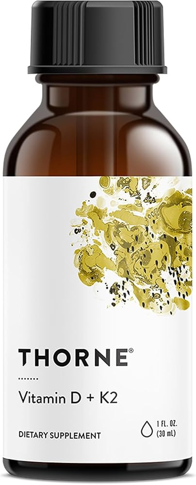 THORNE - Vitamin D + K2 Liquid with a Metered Dispenser - Vitamins D3 & K2 to Support Healthy Bon... | Amazon (US)