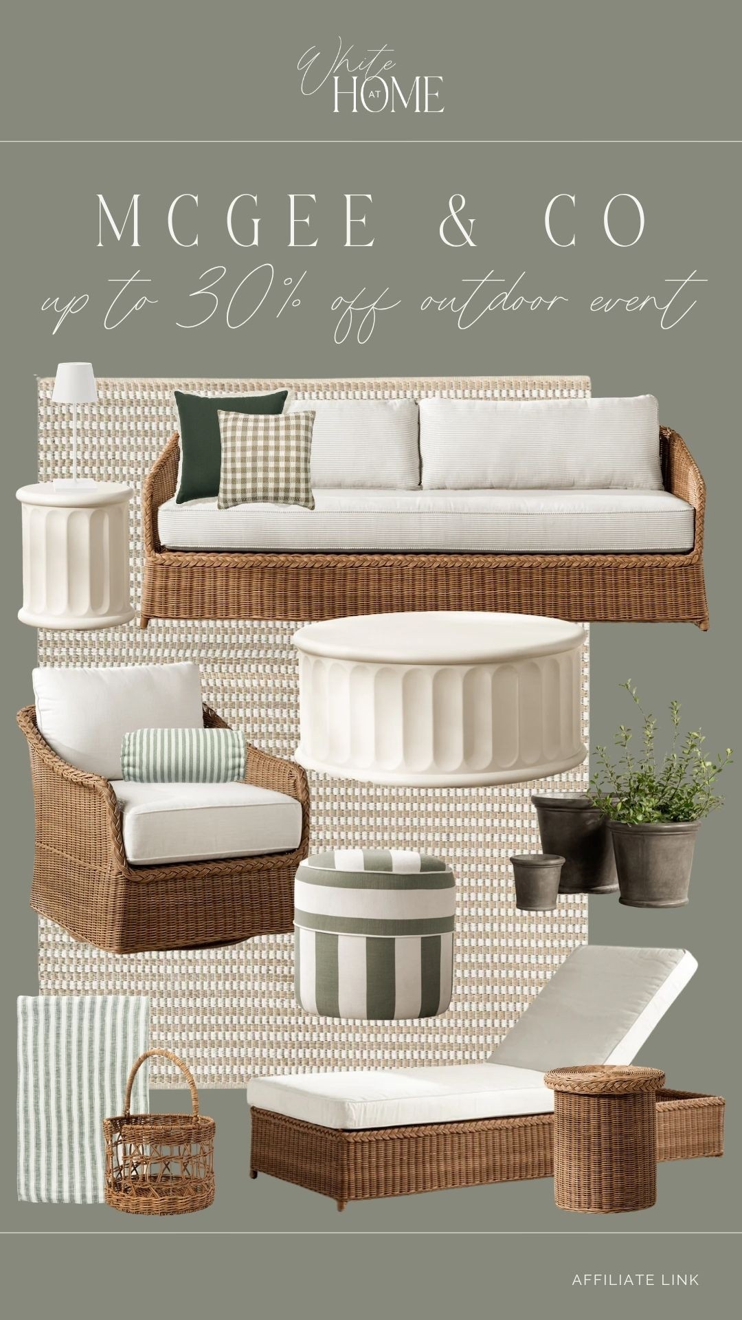 McGee & Co. is having an amazing outdoor sale event right now! Save up to 30% on outdoor furniture, lighting, rugs, textiles, accessories, and more. So many beautiful finds that are perfect for investing and styling on your patio or porch for years to come. 

#LTKSaleAlert #LTKHome