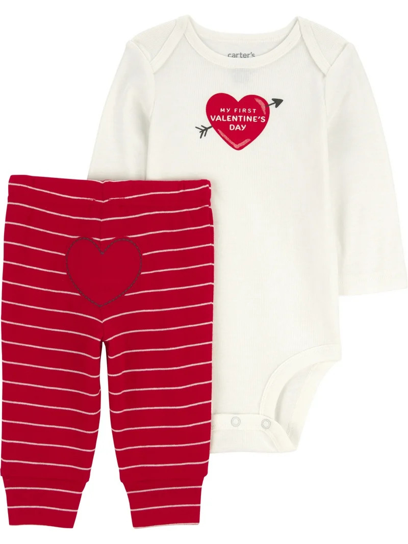 Carter's Child of Mine Baby Valentine's Outfit Set, Sizes Newborn-12 Months | Walmart (US)