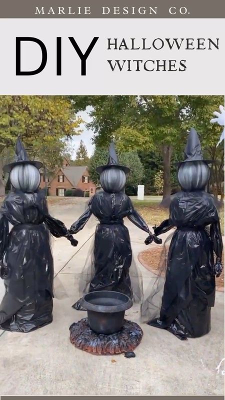 DIY halloween decor | halloween yard decor | spooky halloween decor | halloween witches | 3 witches decor | cauldron | fall | fall decor | halloween 

#LTKfindsunder50 #LTKSeasonal #LTKHalloween