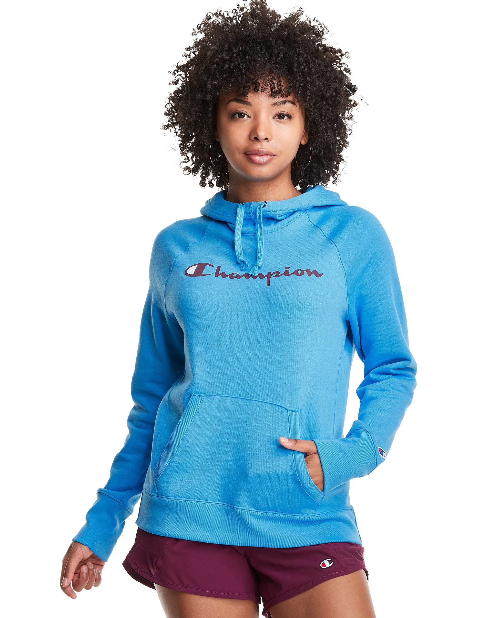 Powerblend Fleece Hoodie, Script Logo | ChampionUSA.com (Hanesbrands Inc.)