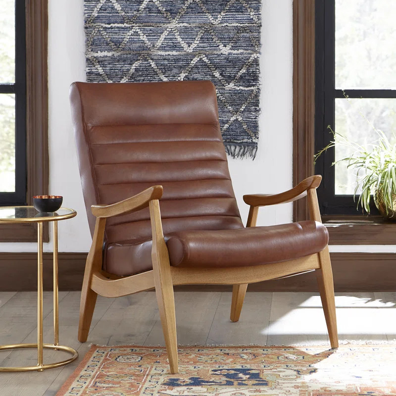 Hans Leather Armchair | Wayfair North America