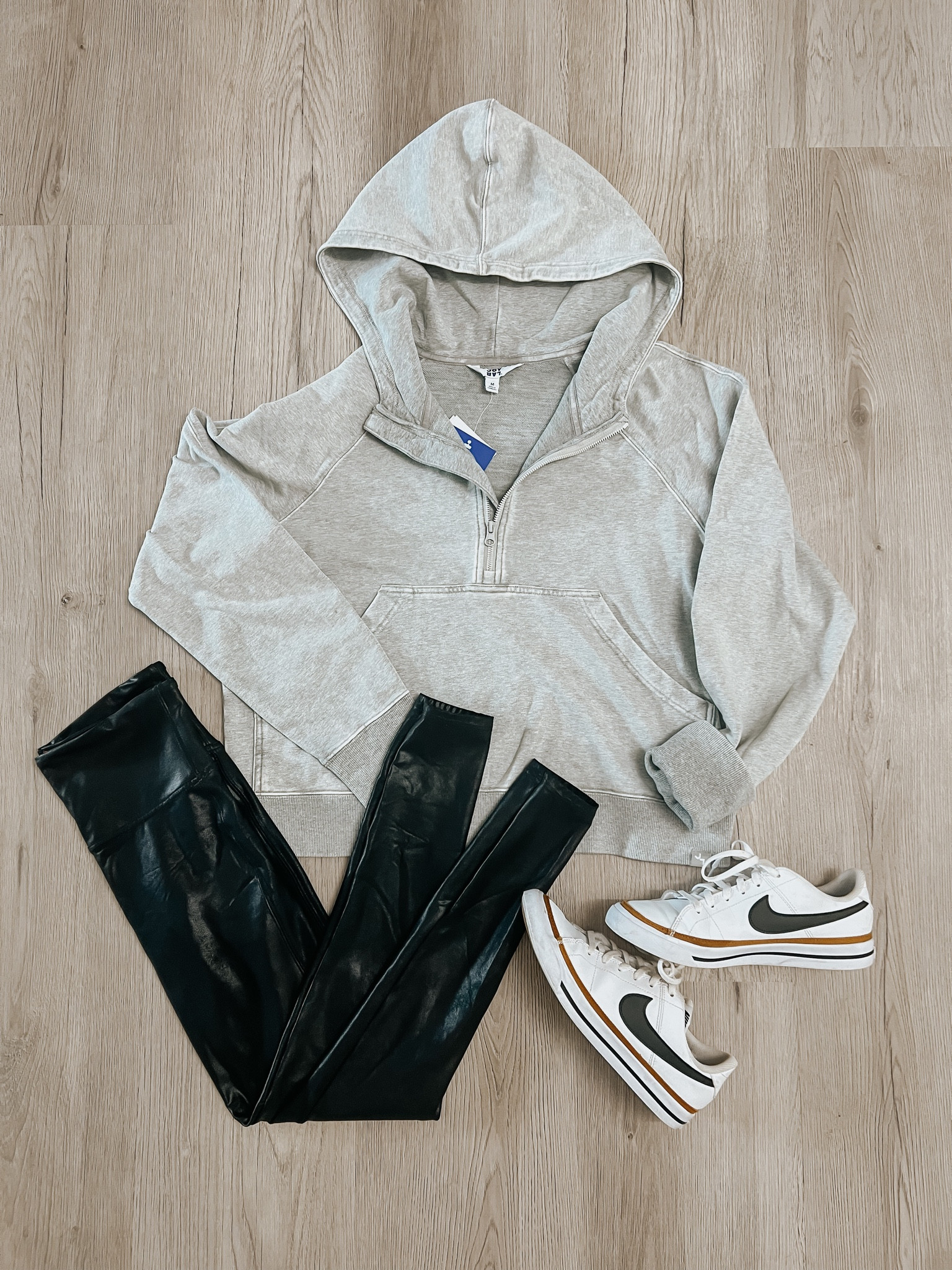 This hoodie really was worth the hype! Amaizng lulu dupe for them a great price! Pair with some spanx faux leather leggings and tennis shoes and it's the perfect outfit!! 

I sized up to a medium for a little bit of an oversized fit and LOVE! 
Shoes I got the kids size 6.5 normally a women's 7.5 but fit the same and kids, just go down one size!

#falloutfits #luludupe #taregtfind #nikeshoes #mama&me #spanxleggings #outfitinspiration

#LTKFind #LTKunder50