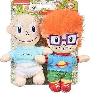 Nickelodeon for Pets Rugrats Tommy and Chuckie Figure Plush Figure Dog Toys - 6 Inch Baby Nickelo... | Amazon (US)