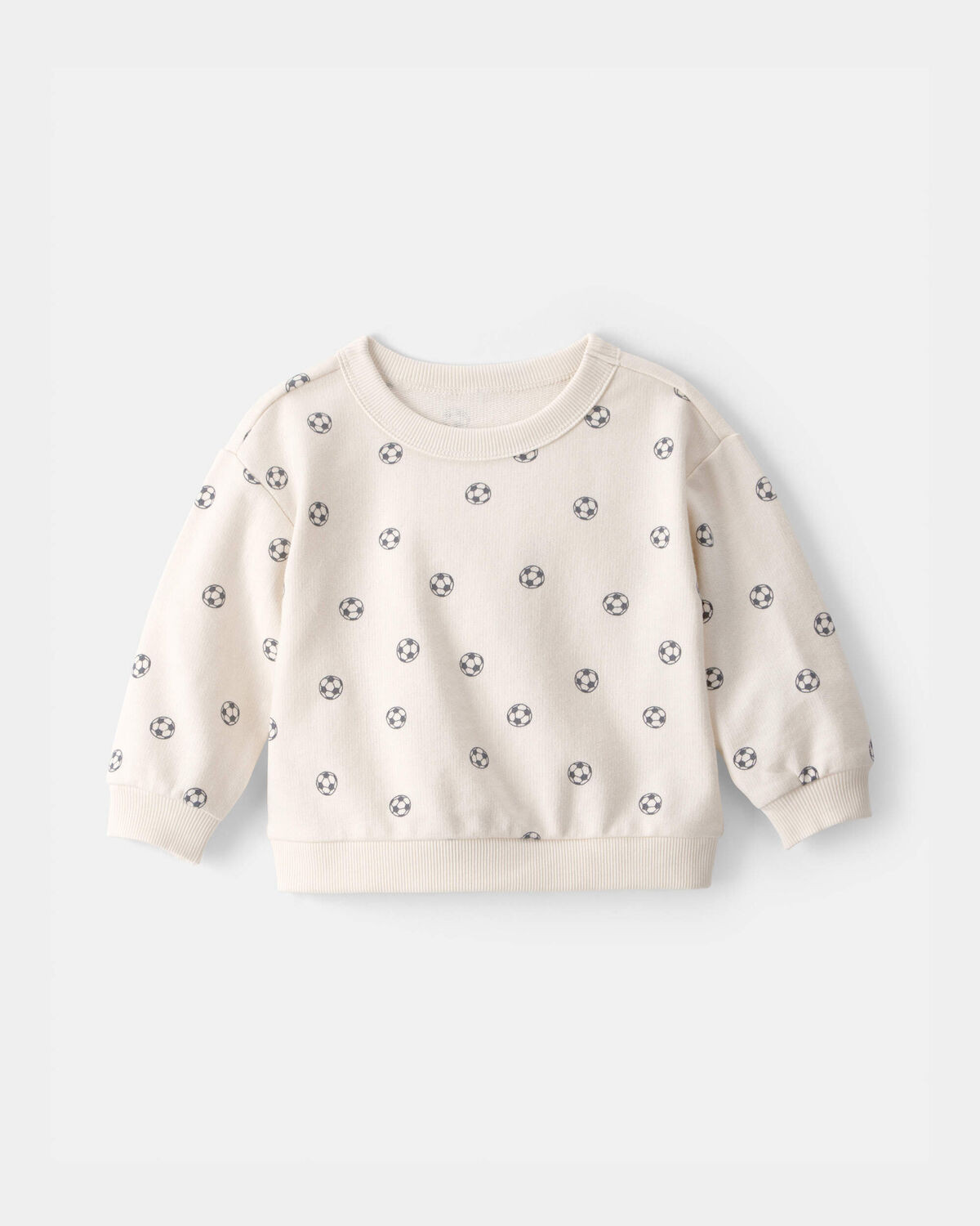 Baby Soccer French Terry Pullover Sweatshirt - Ivory | Carter's Inc