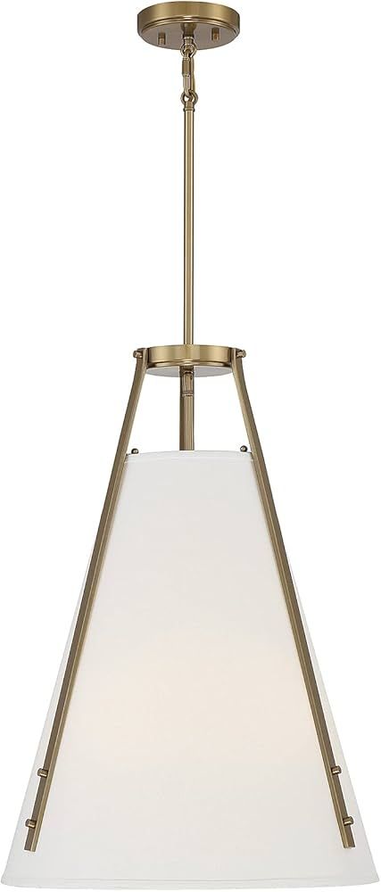 Savoy House 7-2521-4-322 Newport 4-Light Pendant Light in Warm Brass (18" W x 26" H) | Amazon (US)