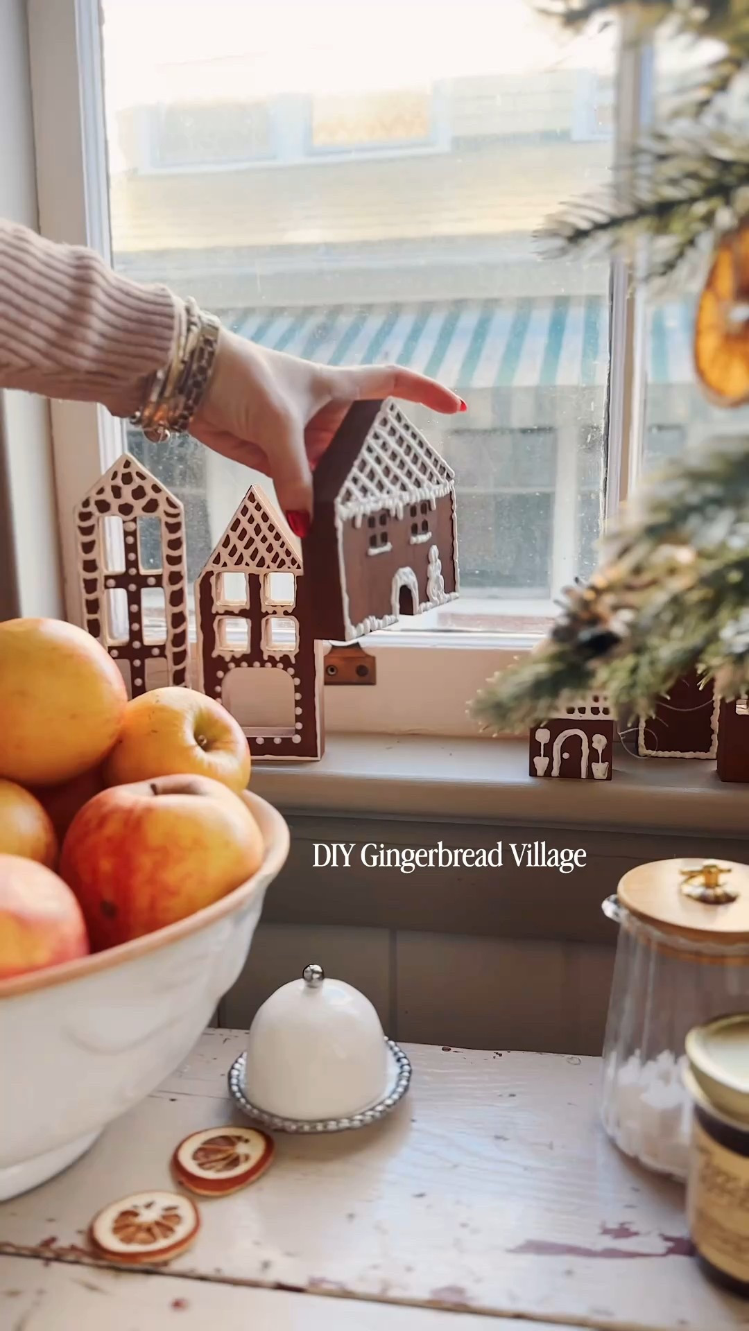 I loved making this darling Gingerbread Village for my kitchen window! All supplies included (it's quick, easy & cheap to make!) 

#LTKHoliday