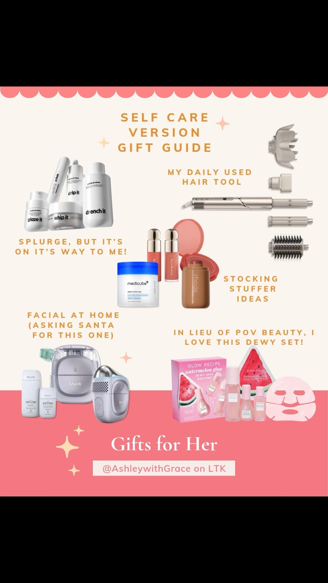Some I own. Some I want. Some I need. It’s the self care gift guide for her! 

#LTKGiftGuide #LTKHoliday #LTKCyberWeek