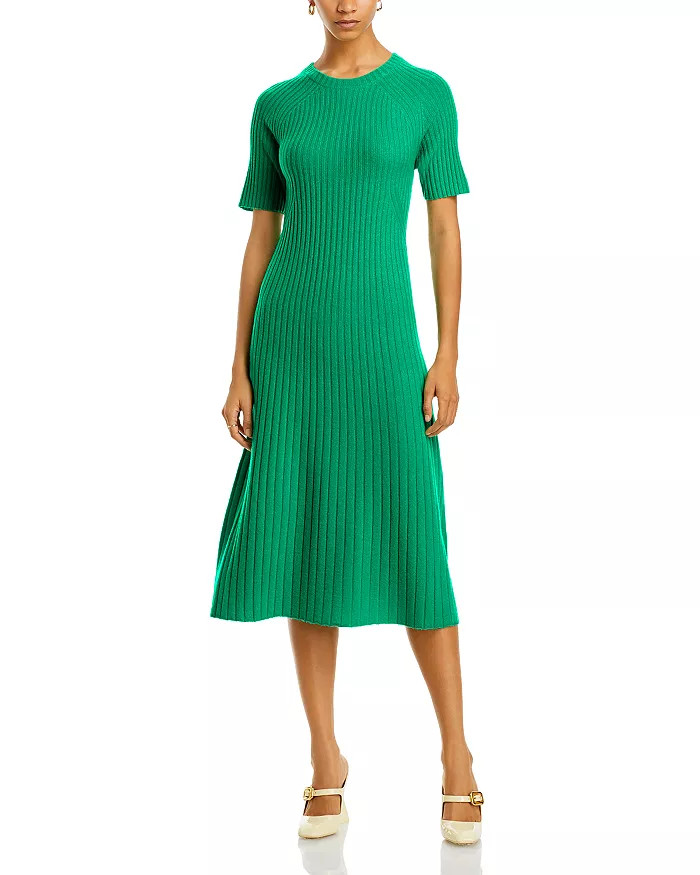 Cashmere Ribbed Midi Cashmere Dress - 100% Exclusive | Bloomingdale's (US)
