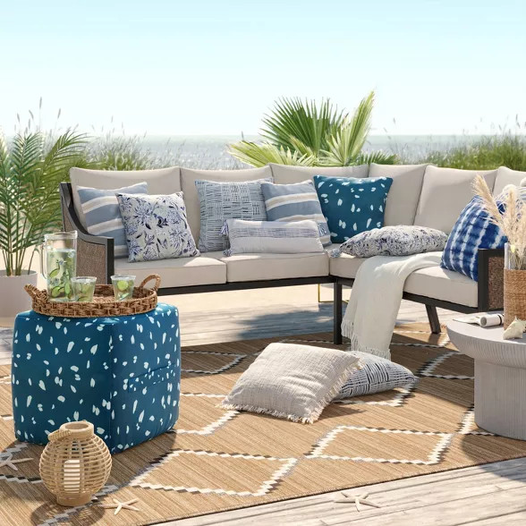 Target/Patio & Garden/Outdoor Decor/Outdoor Pillows‎Outdoor Throw Pillow Natural - Threshold™... | Target