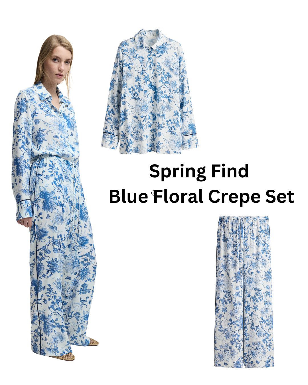 China Blue, Florals, Co-Ord Sets, Matching Sets, Spring, Baby Blue 

 #LTKWatchNow #LTKSeasonal #LTKStyleTip