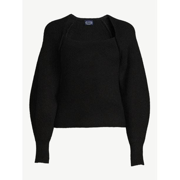 Scoop Women's Square Neck Sweater - Walmart.com | Walmart (US)