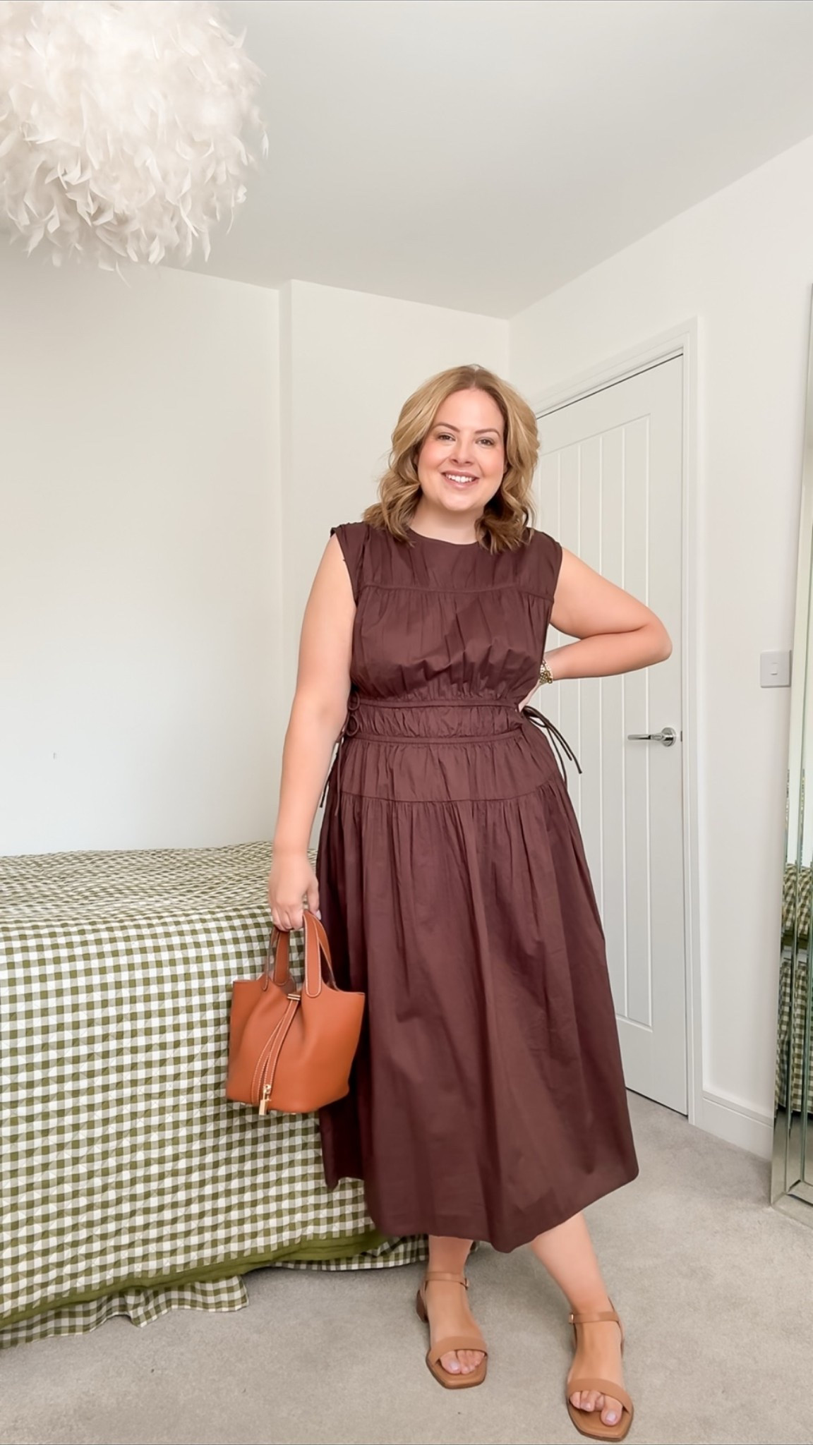 Chocolate brown midi dress, summer dress, midsize summer outfit

#LTKdresses #LTKsummer #LTKmidsize