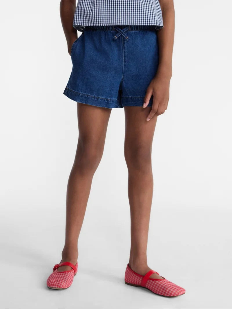 Weekend Academy Girls Pull-On Jean Shorts, Sizes 4-18 | Walmart (US)