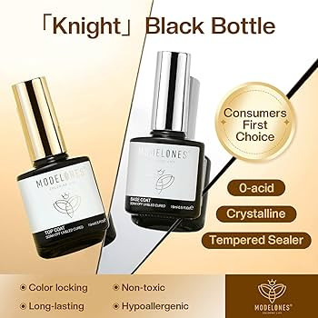 modelones Gel Top and Base Coat, 2Pcs 15ml No Wipe Gel Nail Polish Base and Top Coat, Soak Off LE... | Amazon (US)