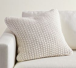 Bayside Seed Stitch Pillow | Pottery Barn (US)