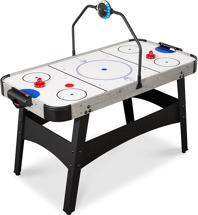 Best Choice Products LED 54 Inch Air Hockey Game Table w/Light-up Scoreboard, Powerful Motor, AC ... | Amazon (US)
