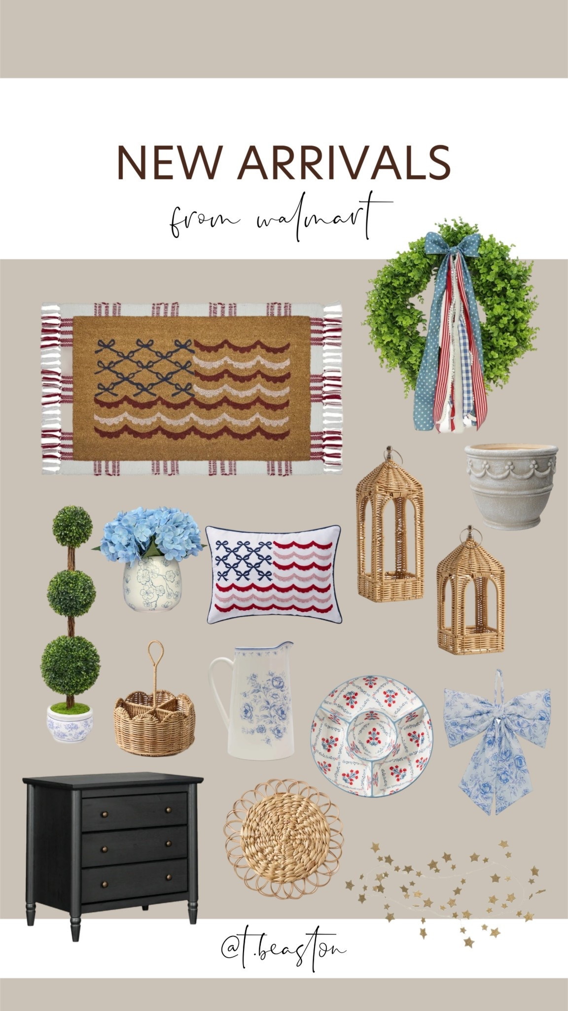 New patriotic ny Texas house arrivals from walmart! So cute and affordable! 

#LTKHome #LTKSeasonal