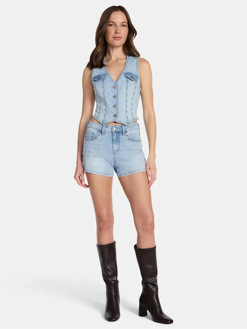 Madden NYC Women's Studded Vest, Sizes XXS-XXL | Walmart (US)