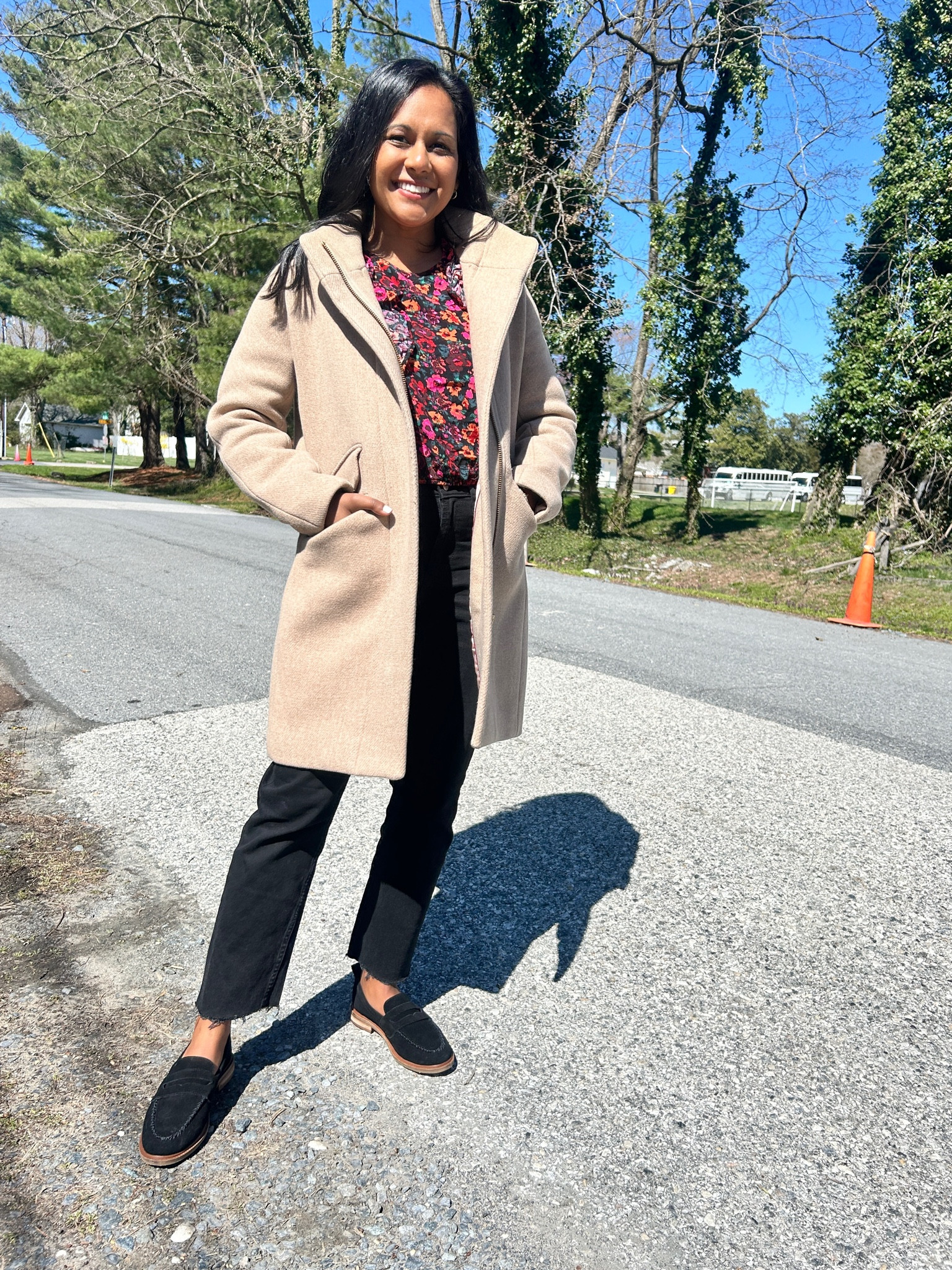 What I wore to church today. New @kelsidaggerbrooklyn loafers from @dsw, @jcrew peacoat and @gap jeans

#LTKshoecrush #LTKSeasonal