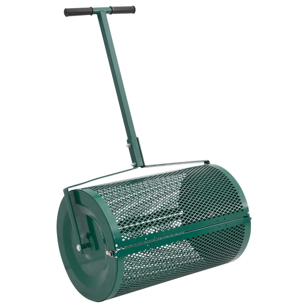 vidaXL Compost Spreader 75L Green Diameter 15.7"x23.6" Steel | Wayfair North America